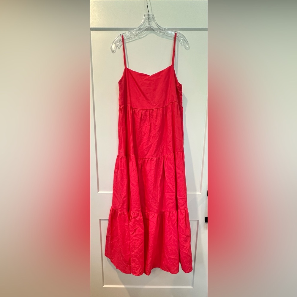 Anthropologie Linen Maxi Dress